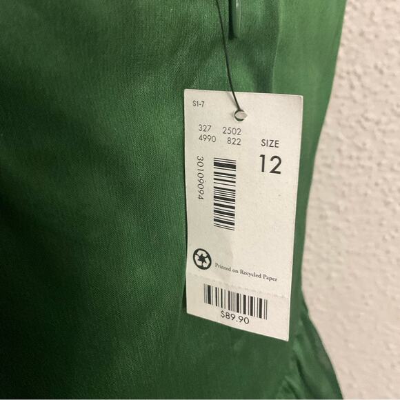 The Limited Green Strapless Midi Dress 12 NEW  Xmas Prom Wedding Rush Fairycore - Picture 12 of 12